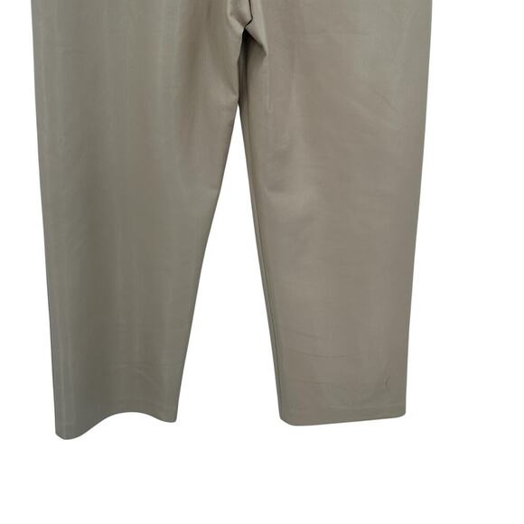 Aritzia Wilfred The Melina Pants Vegan Leather Cropped Beige Size 10 - Picture 8 of 11